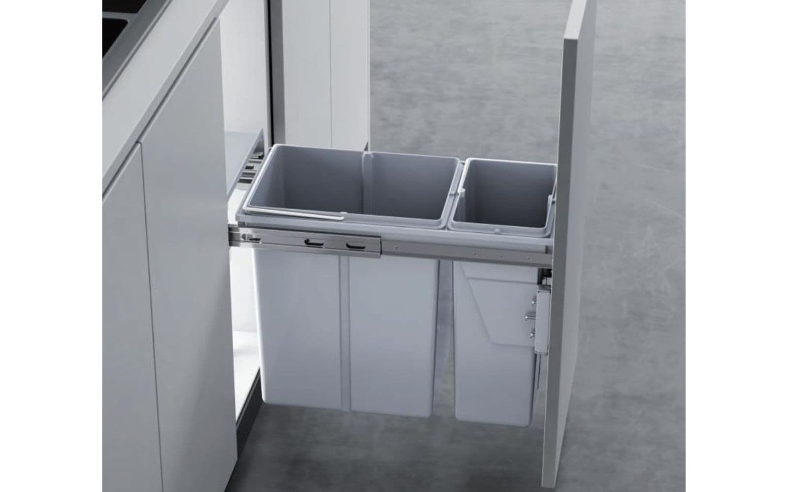 Phụ kiện tủ bếp dưới: Thùng rác âm tủ