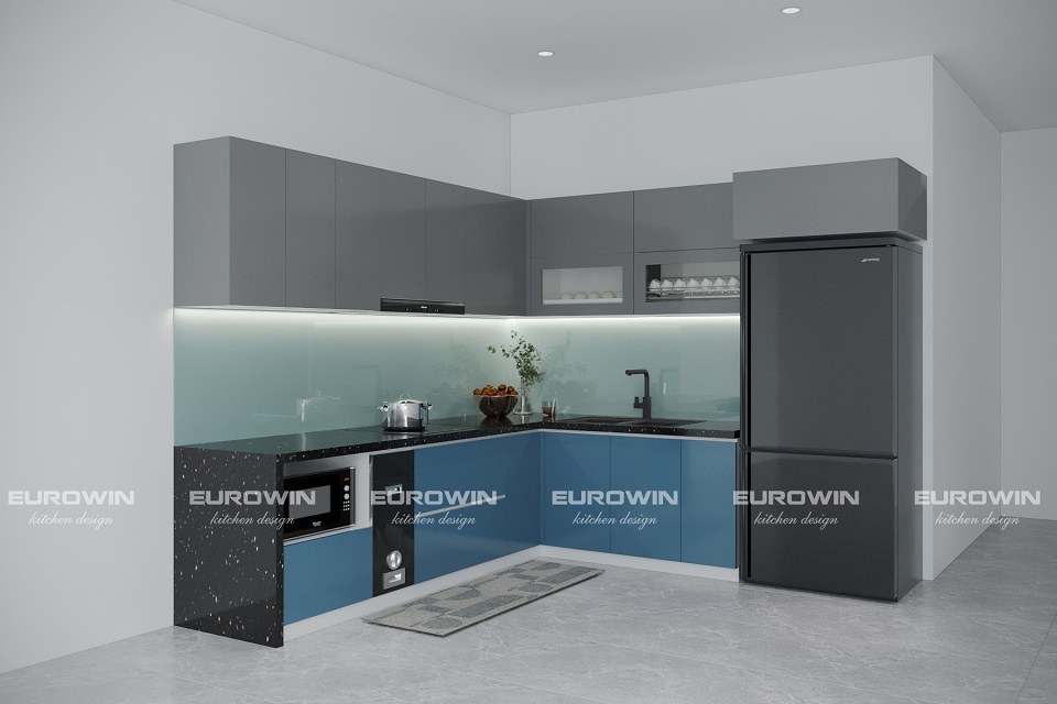 Tủ Bếp Nhựa Cao Cấp Chữ L (Mã SP: EU396)