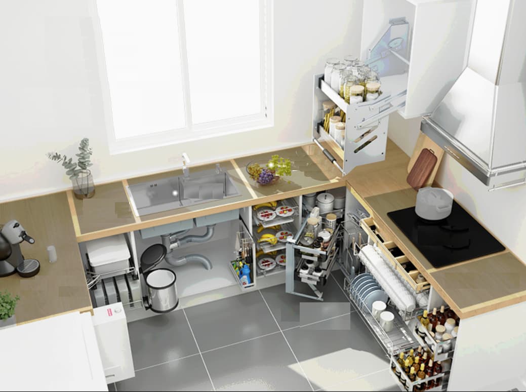Tủ bếp dưới quyết định phần lớn đến trải nghiệm sử dụng hàng ngày