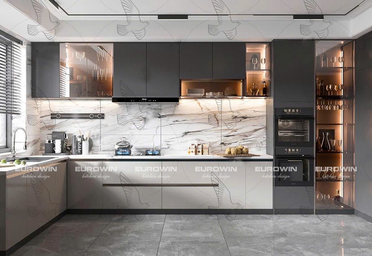 Tủ Bếp Inox Cánh Kính Hay Gỗ Công Nghiệp? Chọn Đúng Theo Phong Cách & Ngân Sách Của Bạn