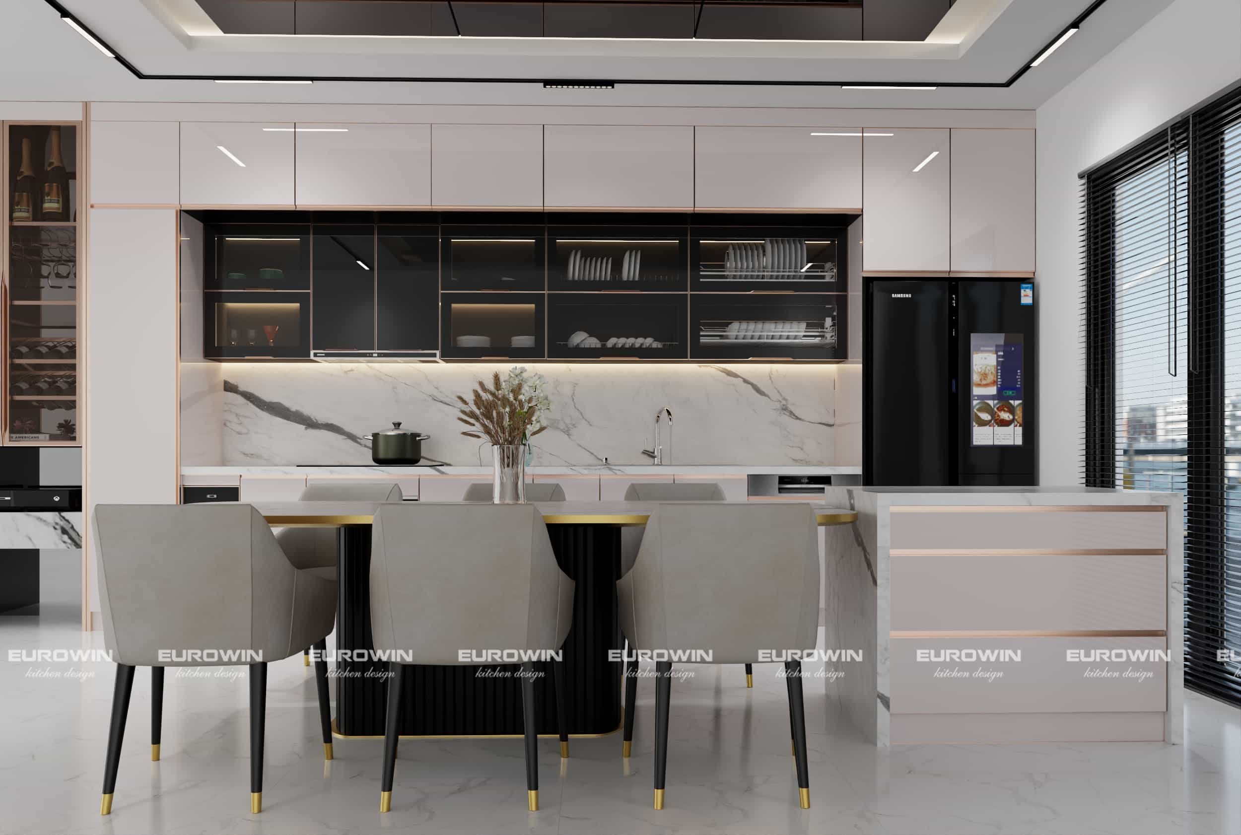 Tủ Bếp Inox Cánh Kính Cường Lực – Độ Bền Thực Tế Qua Nhiều Năm Sử Dụng