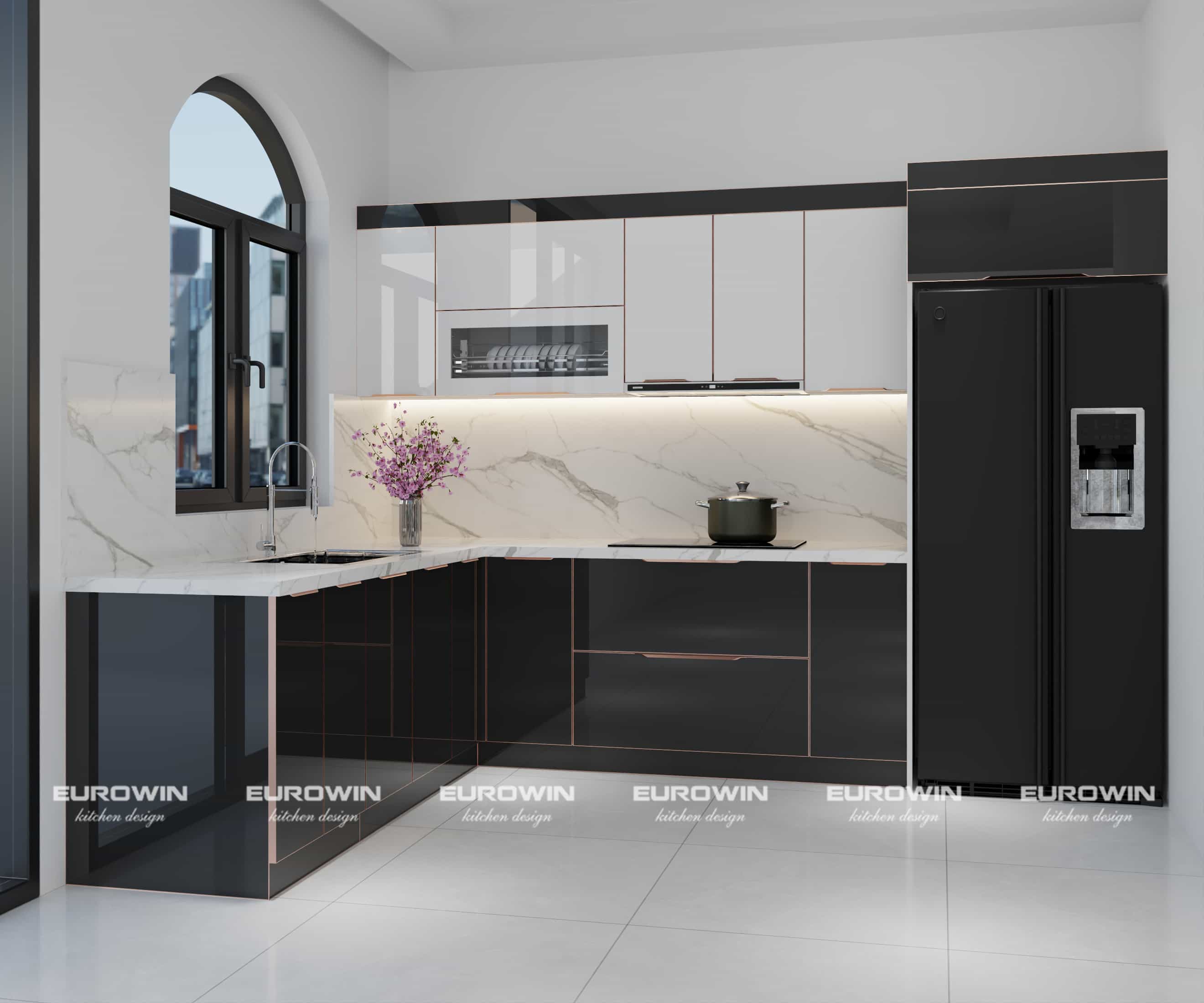 Báo giá tủ bếp inox cánh kính mới nhất – Cập nhật từ Eurowin