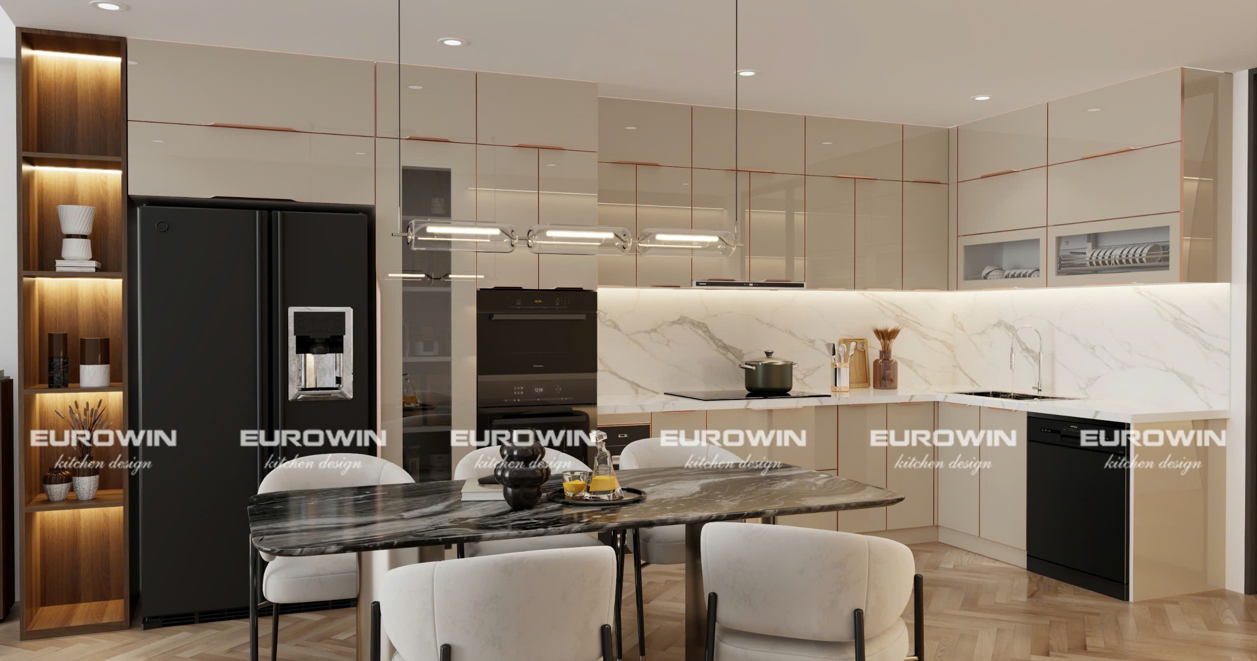 Tủ Bếp Inox Cánh Kính Hay Gỗ Công Nghiệp? Chọn Đúng Theo Phong Cách & Ngân Sách Của Bạn