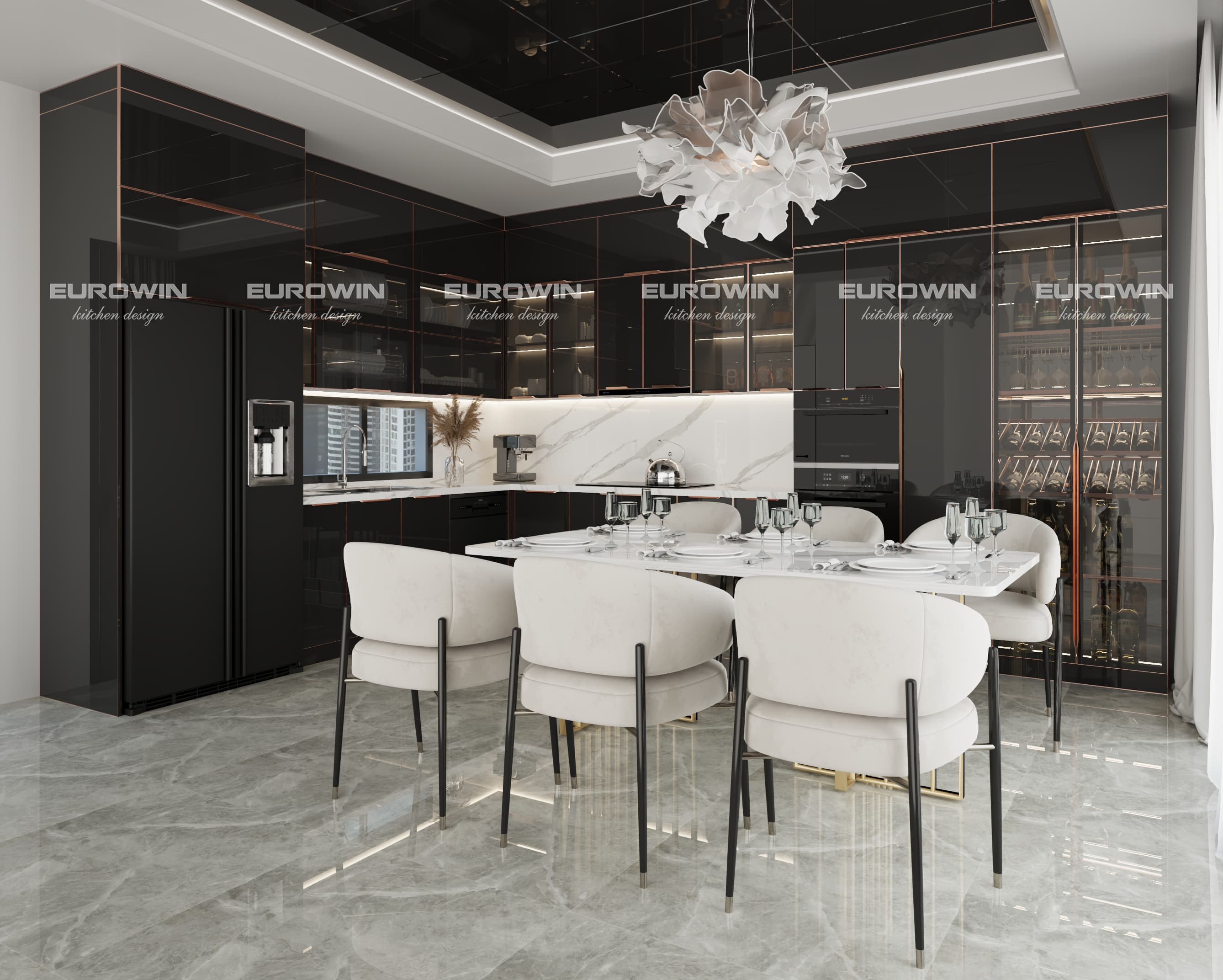 Xu Hướng Màu Kính Tủ Bếp Inox Cánh Kính Hiện Nay – Đẹp, Tinh Tế Và Sang Trọng