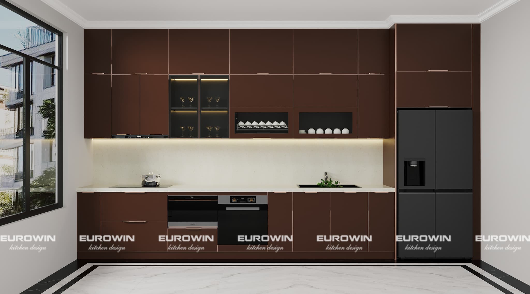 Xu Hướng Màu Kính Tủ Bếp Inox Cánh Kính Hiện Nay – Đẹp, Tinh Tế Và Sang Trọng