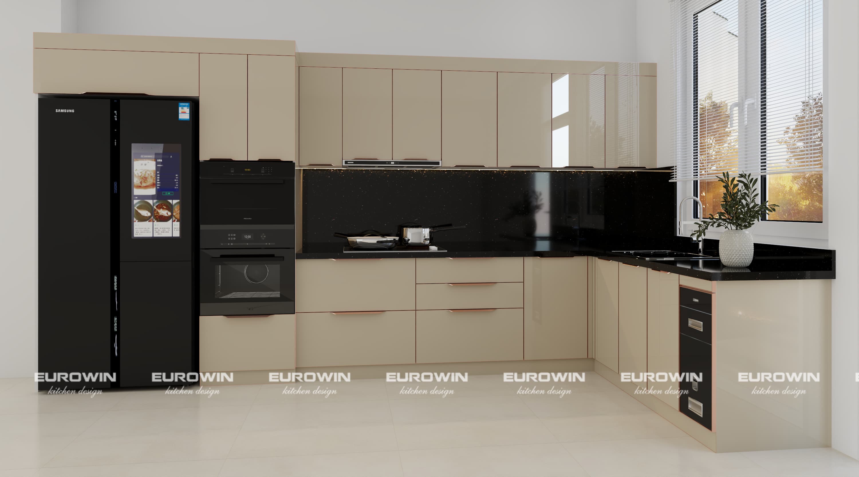 Xu Hướng Thiết Kế Tủ Bếp Inox Cánh Kính Cho Căn Hộ Hiện Đại – Khi Gu Thẩm Mỹ Chạm Đến Công Năng