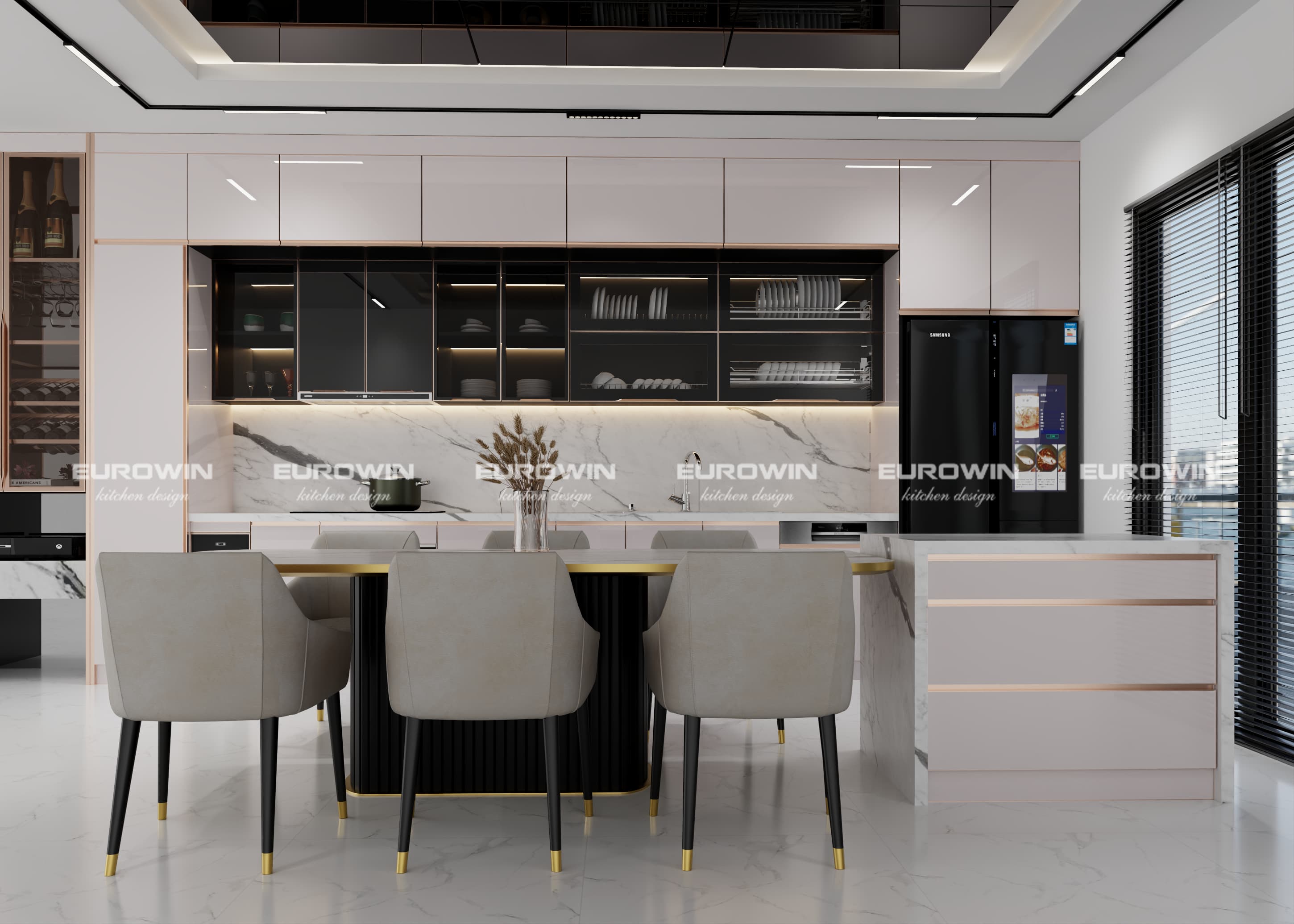 Xu Hướng Màu Kính Tủ Bếp Inox Cánh Kính Hiện Nay – Đẹp, Tinh Tế Và Sang Trọng