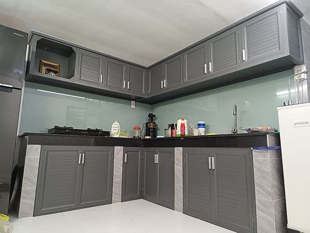 Tủ bếp nhôm