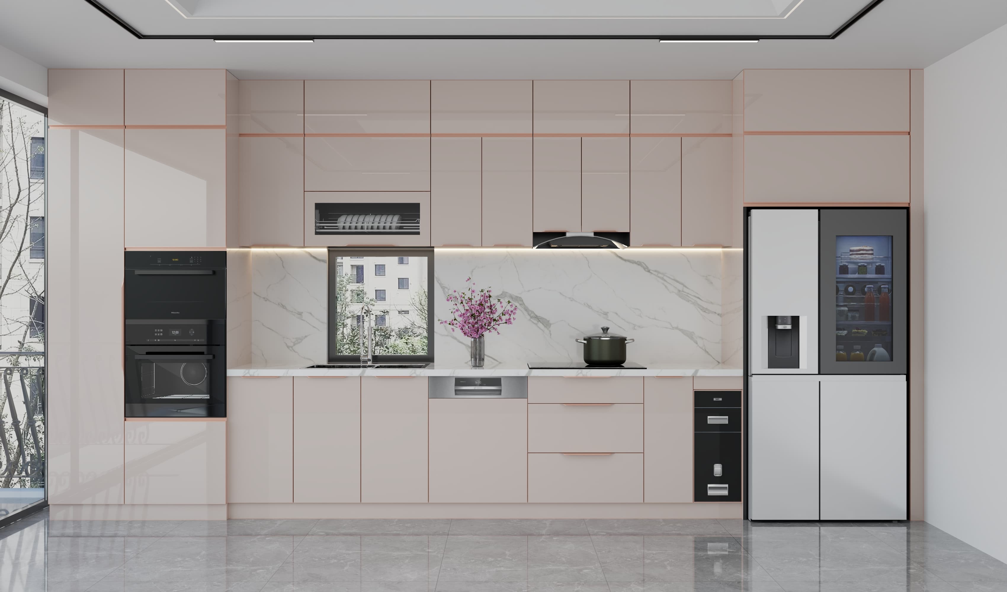 Xu hướng thiết kế tủ bếp tối giản đang được ưa chuộng